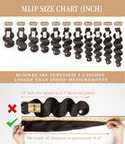 MLIP Body Wave Bundles Human Hair, 100% Raw Indian Hair, Full & Thick