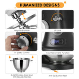8.4QT Commercial Stand Mixer 800W with Aluminum Die Casting Meets the Standard of NSF