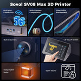 Sovol SV08 MAX CoreXY 3D Printer, Voron 2.4 Open Source 700mm/s High Speed 3D Printers