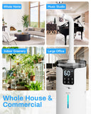Lacidoll 16L Smart Humidifier large room, Whole house Humidifier for Home 1500 sq.ft with APP/Voice/Remote Control, Ultrasonic Cool Mist Humidifiers for Bedroom, Plants, office with Tube, White