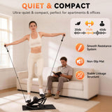 Rock Stepper - Steppers for Exercise at Home, Portable Stepper Side to Side with Digital Display & Resistance Bands, 330 LBS Capacity Full Body Workout Low-Impact Knee-Friendly 3D Stair Stepper