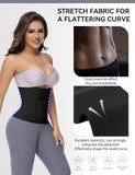 SHAPSHE Waist Trainer Belt for Women Workout Cincher Tummy Control Trimmer Corset Shapewear Segmented Postpartum Band, 2XL Black