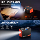 Portable Power Station 88Wh Solar Generator Power Bank with 110V AC DC USB Ports LED Flashlight Takki
