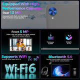 Gemini AI Android 15 Tablet, 10 inch Tablet with Keyboard, 26GB+256GB (2TB Expand), 2-in-1 Tablets with 8-Core, 5G WiFi