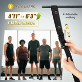 ALongSong Pull Up Assistance Bands with Foot Support Pedal - 320LBS Heavy Duty Resistance Bands Adjustable Weight/Height with 4x80Lbs Bands&Measured Strap for Strength Training Home Gym Workout-Green