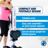 Stamina BodyTrac Glider 1050 Hydraulic Rowing Machine with Smart Workout App - Rower Workout Machine with Cylinder Resistance - Up to 250 lbs Weight Capacity Stamina