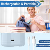 Electric Pencil Sharpener, Fully Automatic Pencil Sharpener, Auto in & Out, Rechargeable Hands-Free Pencil Sharpeners, Blue