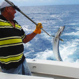 Telescopic Fish Gaff with Stainless Sea Fishing Spear Hook Tackle, Soft Rubber Handle Aluminium Alloy Pole SANLIKE