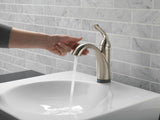 Delta Faucet Lahara Single Hole Bathroom Faucet with Touchless Technology, Oil Rubbed Bronze Bathroom Sink Faucet, Single Handle Bathroom Faucet, Push Pop-Up Drain, Venetian Bronze 538T-RB-DST