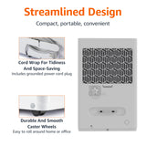 Amazon Basics 50-Pint Large Dehumidifier with Humidity Control, Timer, Auto-Defrost, Overflow Protection, Energy Star Certified, Washable Filter for Rooms up to 4000 SFT, White