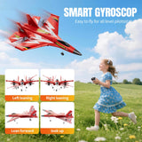 Foam RC Plane for Kids Adults Beginner, Remote Control Airplane RC Jet Helicopter Plane for Kids Adults, 2.4GHz Remote Control Fighter Toys with Gyro Stabilizer Easy to Fly Outdoor Toy for Kids Boys