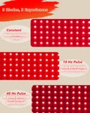 Lunamyst Red Light Therapy Mat Full Body 72" x 33", 1436 LEDs, 660/850nm