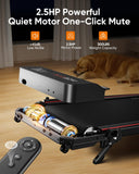 2-in-1 Foldable Treadmill with 3-Level 10% Incline, Walking Pad for Home Small Office, Compact Portable Under Desk Treadmill with Handle,Dual LED Display