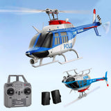 Ssccgym C138Pro 206 Remote Controlled Helicopter for Adults Beginners RC Heli Aileronless 6CH 6-Axis Gyroscope Air Pressure Hold Optical Flow Position Fly Upside Down 3D Rolling RTF 2Batteries