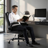 OFIKA Leather Office Desk Chair,Ergonomic Office Chair with Lumbar Support