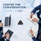 AiooTisu Bluetooth Conference Speaker and Microphone, Bluetooth Speakerphone for Small Meeting Room，Wireless Conference Speaker 360°Voice Pick up with Noise Cancellation Mics for Computer/Laptop