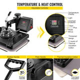 Combo Heat Press Machine 5/6/8 in 1 30 * 38CM 38 * 38CM