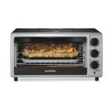 Toaster Oven Air Fryer Combo with 4 Functions Including Convection, Bake & Broil, Fits 6 Slices or 12” Pizza, Auto Shutoff, Black Proctor Silex