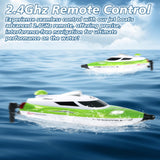 Podleer RC Boat-Remote Control Boat for Adults-High Speed 35+ KPH for Pool-Toys for Ages 8-13 (Green)