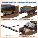 Dripex Water Rowing Machines for Home, Foldable Row Machine with 400LBS Weight Capacity, Rower Machine with Dedicated LCD Monitor, Comfortable Seat, Bluetooth App Compatible for Home Gym Exercise