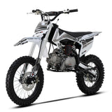 SYX MOTO K1 125cc Dirt Bike Teens 12+ Yrs 4-stroke Gas-powered Dirt Bike Off-road Motorcycle Kick Start 4-speed Manual Transmission, Big Size 17"/14" Tires, Up To 50mph (Grey)