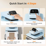 Auto Heat Press 2 - Heat Press Machine for T Shirts with Adjustable Pressure & Higher Heating Height
