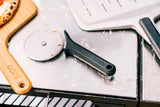 Ooni Professional Pizza Cutter Wheel - Ø4.4″ Blade - Classic Stainless Steel Pizza Wheel Cutter with Green Handle