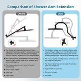 Hibbent cUPC Certified Self-cleaning Shower Head Combo, High Pressure 10'' Rain Showerhead with 3-Spray Handheld, All Metal Arm with Easy Reach 4-way Diverter, 71" Hose & Holder, Oil-rubbed Bronze