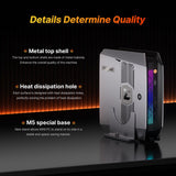 BOSGAME M5 AI Mini PC, AMD Ryzen AI Max+ 395 128GB LPDDR5X 8000MT/S