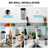 Automatic Foaming Soap Dispenser Touchless, Clog-Free Pump, 0.2s Fast Sensor, USB-C Rechargeable &13.5 oz/400ml Rechargeable, 4 Adjustable Liquid Levels, IPX5 Waterproof,Level Display