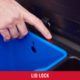 Stainless Steel Metal Dual Stream Step-On Trash, 10.5-Gallon, Charcoal, Wastebasket Home/Kitchen, Trash and Recycle Bin Combo Rubbermaid