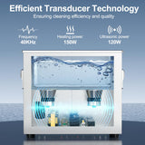 Granbo Ultrasonic Cleaner 3.2L 120W Ultrasonic Jewelry Cleaner 40kHz with Heater Timer and Degassing, 110V Sonic Cleaner with Knobs, Lab Ultrasonic Cleaner for Jewelry Eyeglass Dental Parts Cleaning