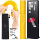 FitBeast Hand Exerciser Bars for Physical Therapy - Relieves Tendonitis Pain & Improve Grip Strength, Injury Recovery, Forearm (Yellow - Extra Light)