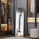 ZHUNFA Full Length Mirror,58" x16,3 in 1Full Length Mirror can Wall Mounted,Standing or Leaning,Full Body Mirrors with Aluminum Alloy Frame,Home Decor Gold
