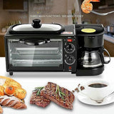 Breakfast Station 3-in-1, Versatile Breakfast Maker Coffee Maker, Non-Stick Griddle, 4-Slice Toaster Oven – for Kitchenettes and Apartments