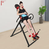 Fujsnmu Inversion Table, 330LBS Heavy Duty Adjustable Foldable Frame with Extended Ankle Lock, Back Pain Relief Kit for Home Gym, Office & Physical Therapy