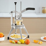 VEVOR Commercial Vegetable Chopper w/ 4 Replacement Blades, Stainless Steel French Fry Cutter Potato Dicer & Fruit Slicer for Restaurants & Home Kitchen
