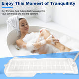 Bubble Bath Mat,Bubble Bath Massager for Smooth Bathtub – 3-Speed Adjustable Tub Spa Massager with Non-Slip Suction Cups and Remote Control – Ideal for Stress, Sore Muscles & Total Relaxation