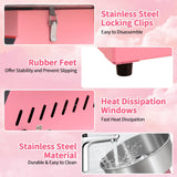 Commercial Quality Cotton Candy Machine, Electric Floss Maker for Kids, with Stainless Steel Bowl, Home Party Carnival (Pink)