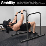 KAKICLAY 2026 Upgrade World's Best Strongest Premium Dip Bars with Adjustable Ultra-Stable Settings & Non-Slip Feet - USA Original Patent, USA Designed, USA Shipped, USA Warranty