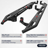 OEDRO 6" Running Boards Compatible with 2005-2023 Tacoma Double Cab