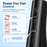 Maynovia Water Flosser Cordless for Teeth, Water Pick Oral Irrigator with U Shaped Nozzle, 40–150 PSI DIY Mode, 350ML Large Tank, Rechargeable Portable Dental Flosser for Braces & Adults
