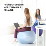 FITMIND_ Extra Thick Exercise Ball Yoga Ball 22in/26in/30in for Workout Pregnancy Stability,Anti-Burst and Slip Resistant Swiss Ball with Pump for Yoga, Pilates, Fitness,Birthing,Physical Therapy