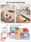 Lefant LiDAR Robot Vacuum and Mop, 75-Day Self-Emptying, 6000Pa Strong Suction, Customized Cleaning, Multi-Floor Mapping, 130 Min Runtime, 2.4G/5G WiFi/Alexa/APP/iWatch, M2L Plus