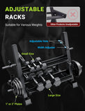 YOLEO Professional Dumbbell Rack, 1100LBS Capacity Weight Rack for Dumbbells Barbells Kettlebells, 3-Tier Adjustable Weight Stand (Rack Only)