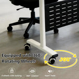 Modern Conference Table, 47.2'' Folding Conference Tables with Wheel, Flip Top Mobile Meeting Table