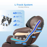 Osaki Pro OS-4D Paragon | Dark Brown | Massage Chair | Multi-Angle L-Track 4D Massage | Zero Gravity | Space Saving | Heating Foot Roller | Voice Recognition | High Intensity Fullbody Airbag