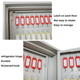 Wall-Mounted Key Cabinet Safe with Lock for Hotels, Car Dealerships & Valets - Illuminated Key Holder for Easy Access & Organization