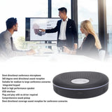 ZAICOLER Conference Speaker Microphone 360 Degree Sound 10 Meter Diameter USB Conference Speakerphone 3a Sound Algorithms USB Microphone with Aftersound Cancellation for Meetings