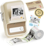 NIIMBOT B21 Pro 300 DPI Bluetooth Label Maker with Tape, Beige